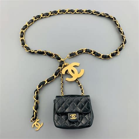 chanel mini bag belt|chanel belt bag women's.